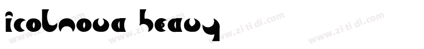 Icolnova Heavy字体转换